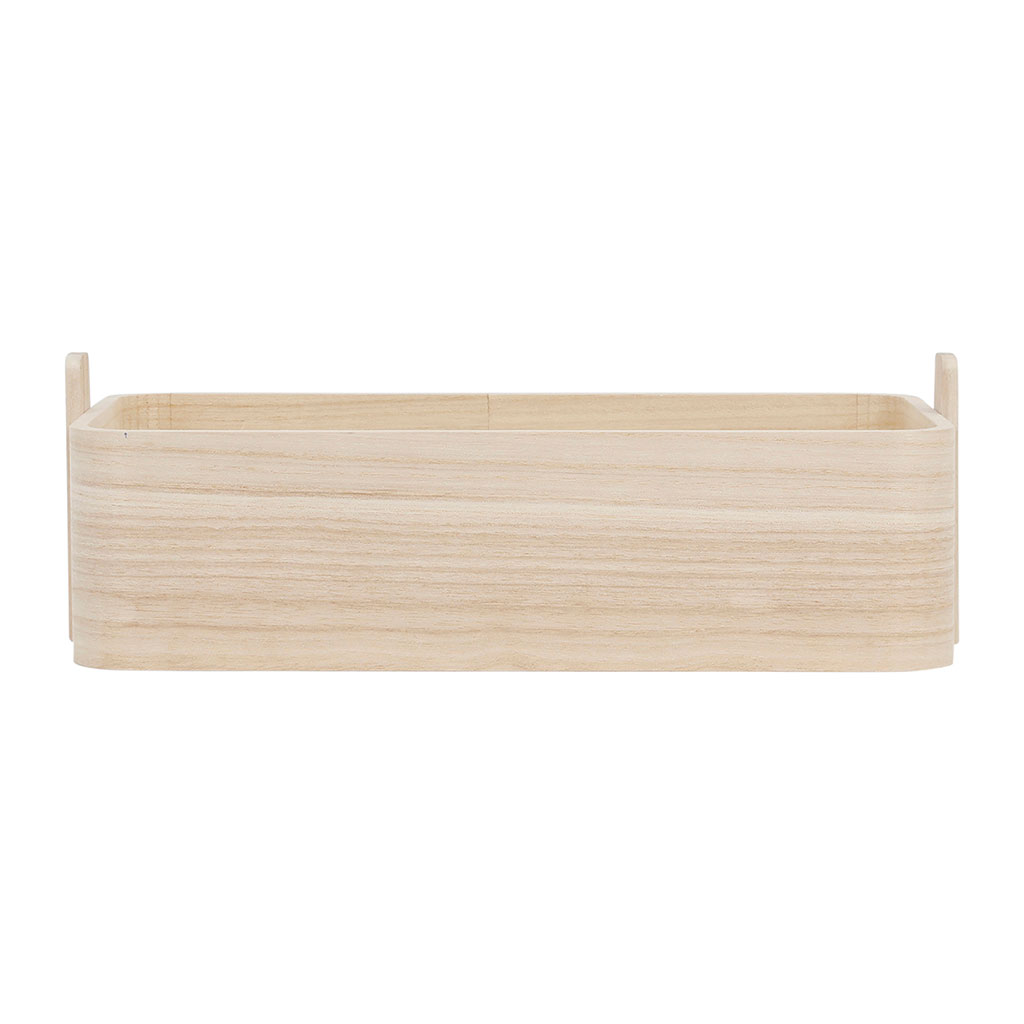 Boite rectangulaire en paulownia naturell - anordi
