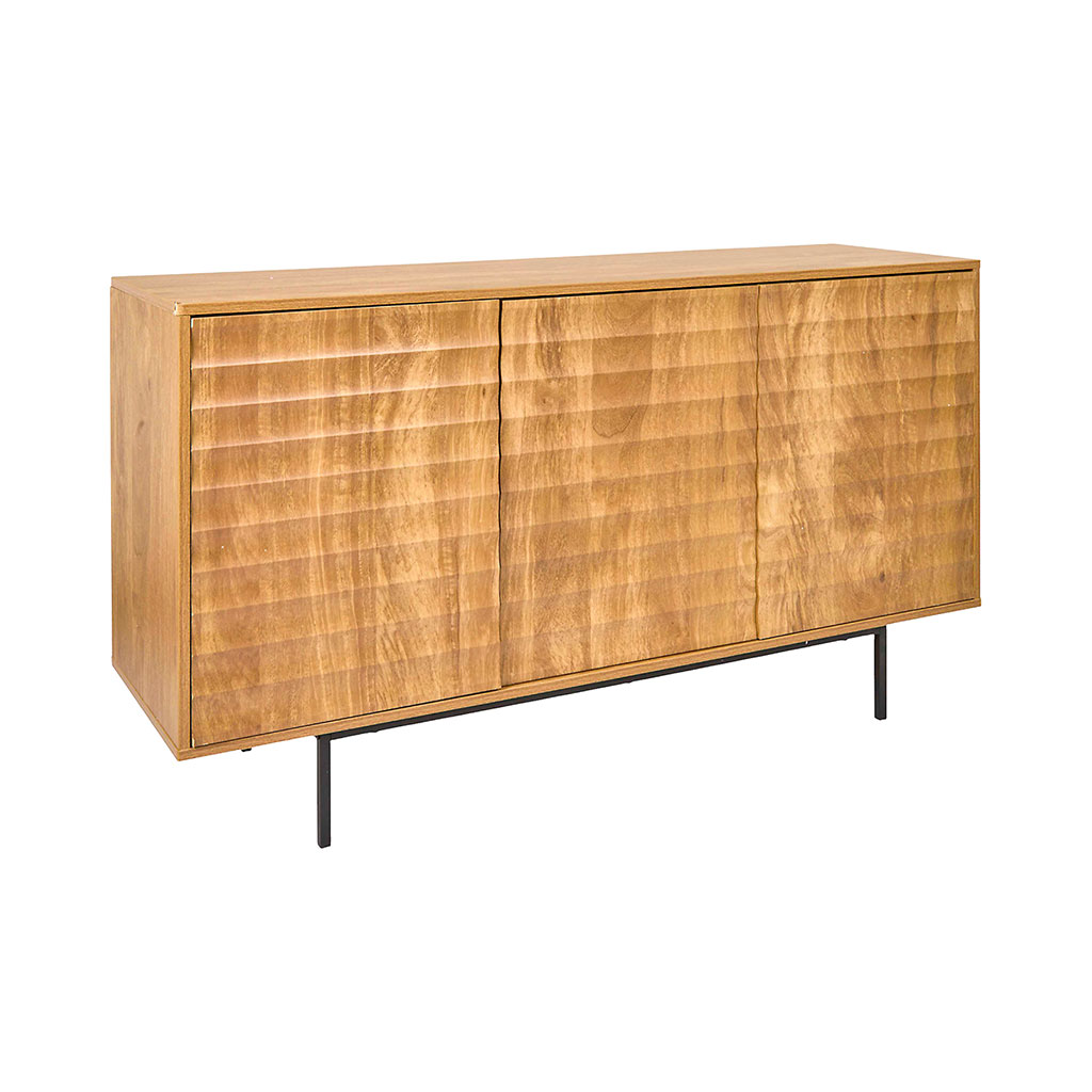 Buffet 3 portes en bois h76cm - Célia
