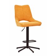 Chaise de bar réglable h64/85cm en jaune gris - Stockholm