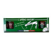 Coffret apéro-rugby 2 rillettes de canard et un tire-bouchon