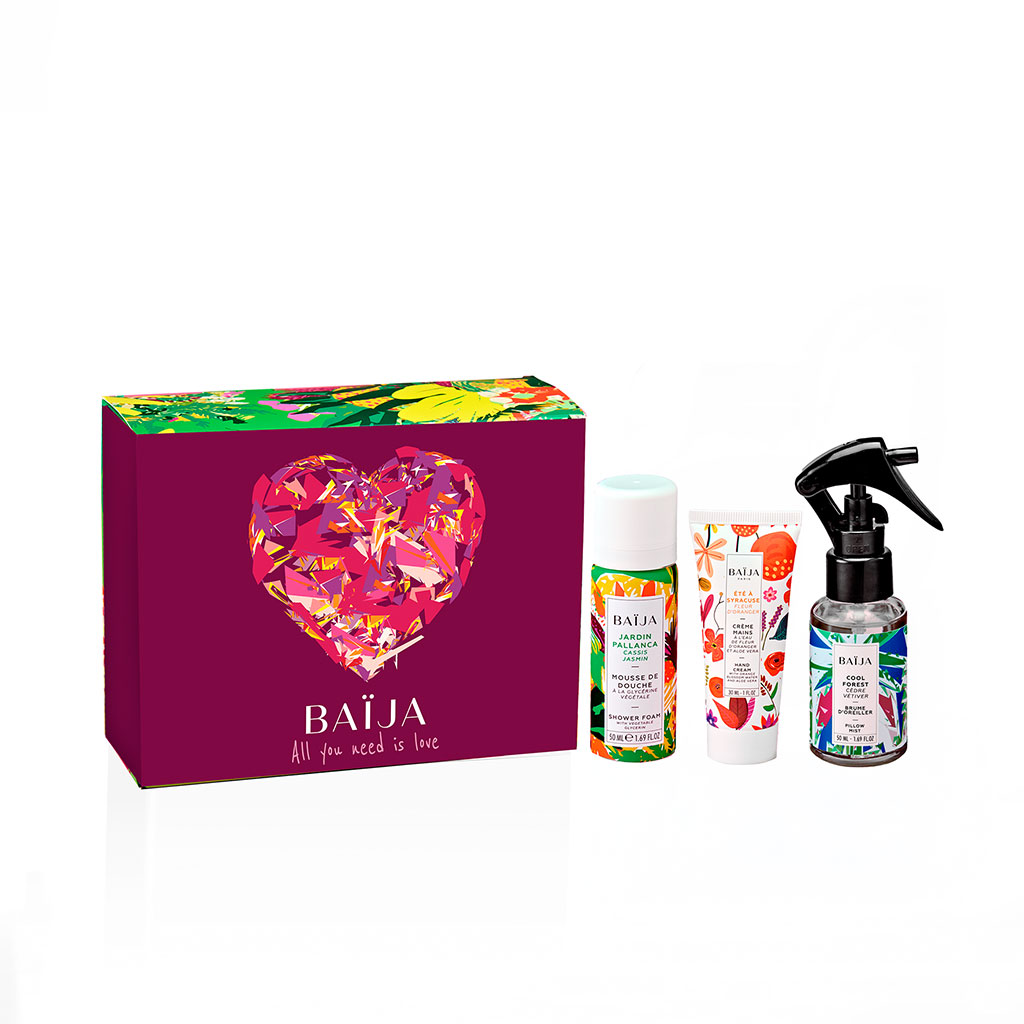 Coffret mousse de douche, crème main et brume d'oreiller - Jardin Pallanca