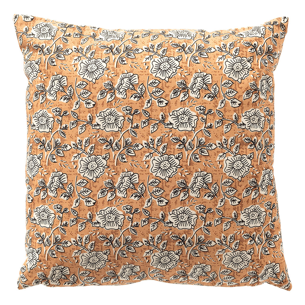 Coussin carré en coton corail 45x45cm - Julita