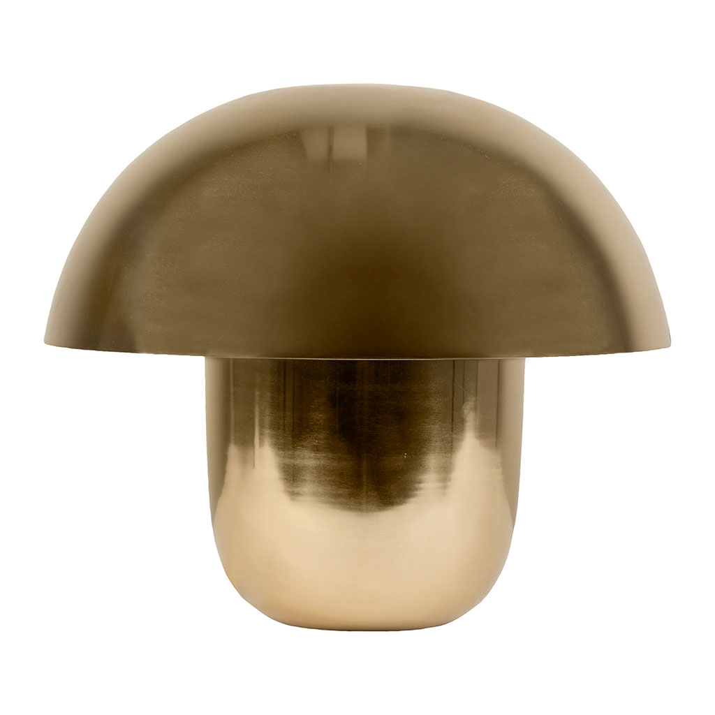 Lampe champignon en fer doré h35cm E27 - Champart