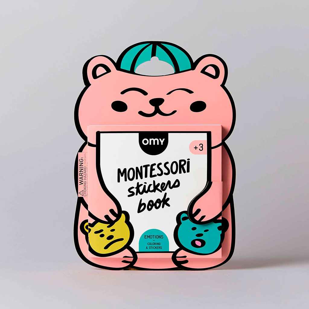 Livre de coloriages et stickers Montessori - Mes émotions