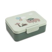 Lunch box avec séparateur vert 17x13cm - Tiny trails