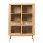 Meuble haut en placage chêne naturel h160cm - barrali