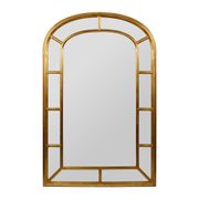 Miroir arche en paulownia doré 90x140cm - Charmet