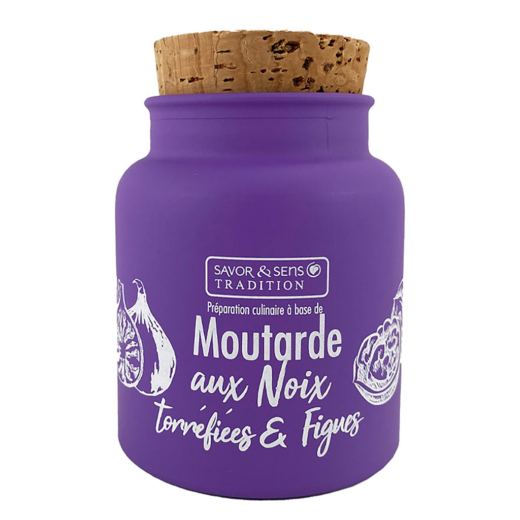 Moutarde aux noix torréfiées et figues 130ml
