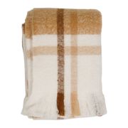 Plaid en tissu beige 170x130cm - Klosen