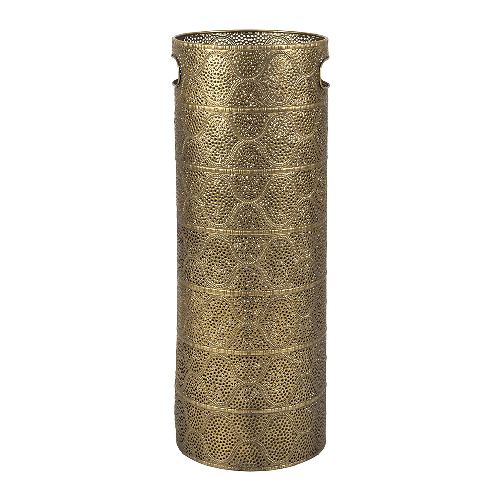 Porte parapluie en fer doré h56cm - Orient
