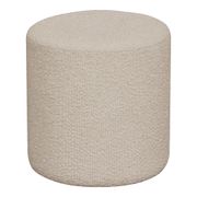 Pouf en tissu bouclette beige - Will
