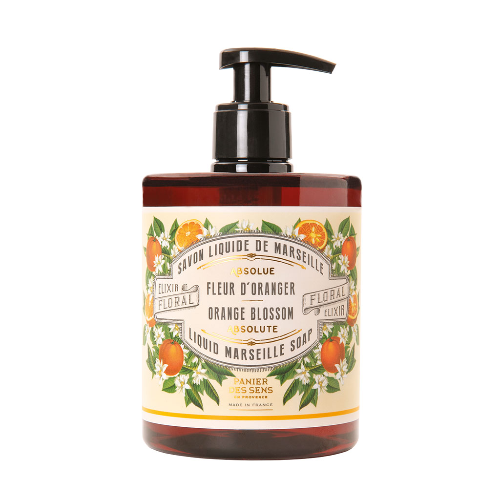 Savon liquide de marseille 500ml - les absolues - fleur d'oranger