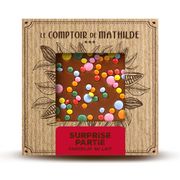 Tablette chocolat au lait surprise partie 80g