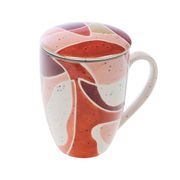 Tisanière en grès terracotta avec filtre h12cm - Elena