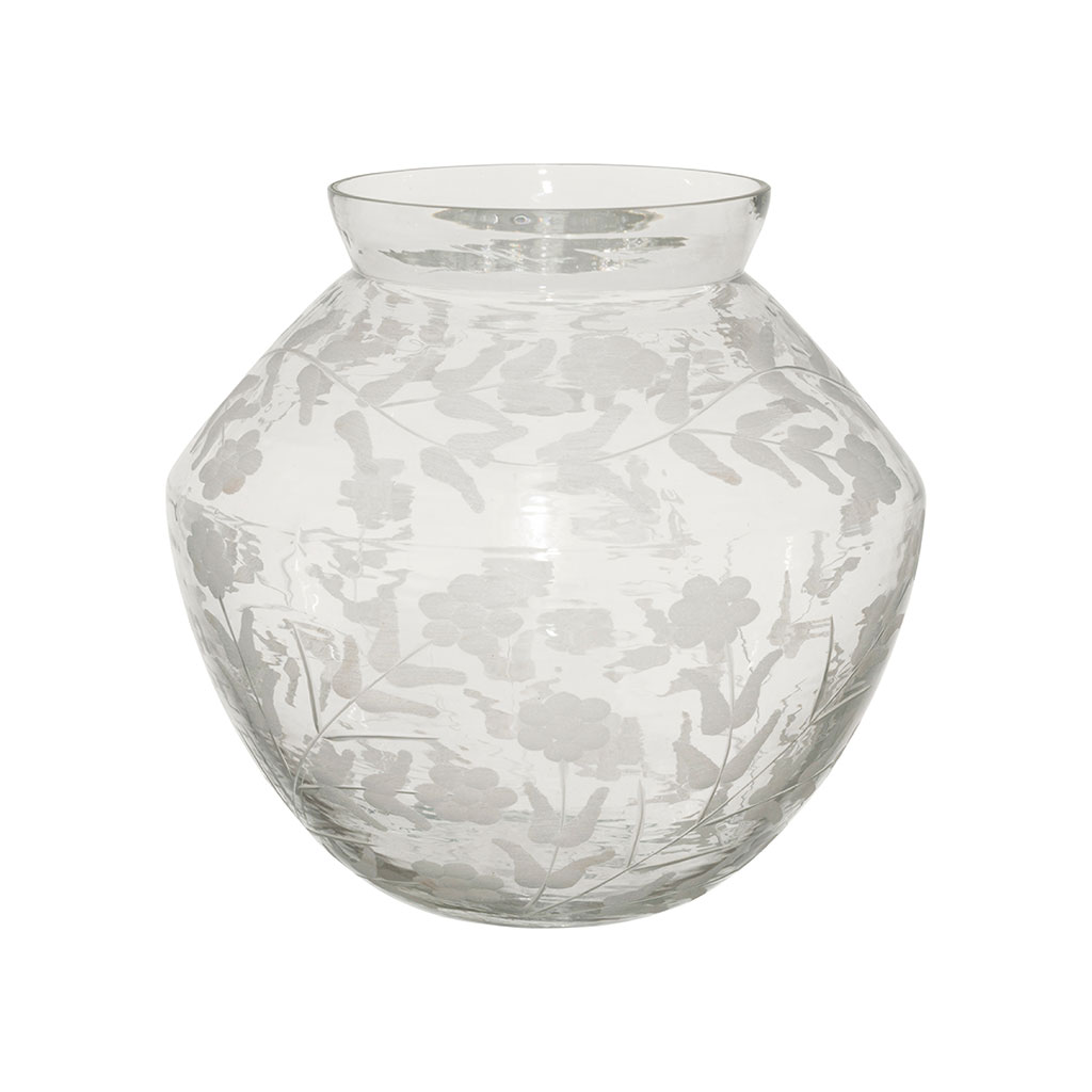 Vase en verre h22cm - Floraine