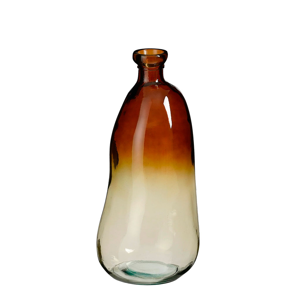 Vase en verre recyclé marron h51cm - Organic