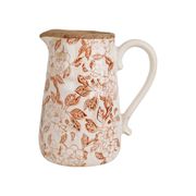 Vase pichet fleur en grès rouge antique h23cm - Sinhoue