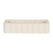 Vide poche rectangle en grès beige 18x10cm - Aurore